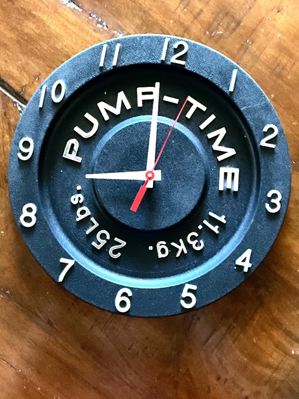 Pump Time Fitness Room Wall Clock